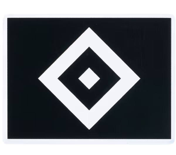 Hamburger SV - HSV Aufkleber transparent schwarz